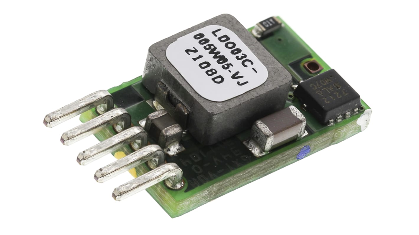 Artesyn Embedded Technologies LDO03C, Vout: 0.59 → 5.1V dc 15W, Vin: 3 → 13,8 V dc DC-DC-konverter