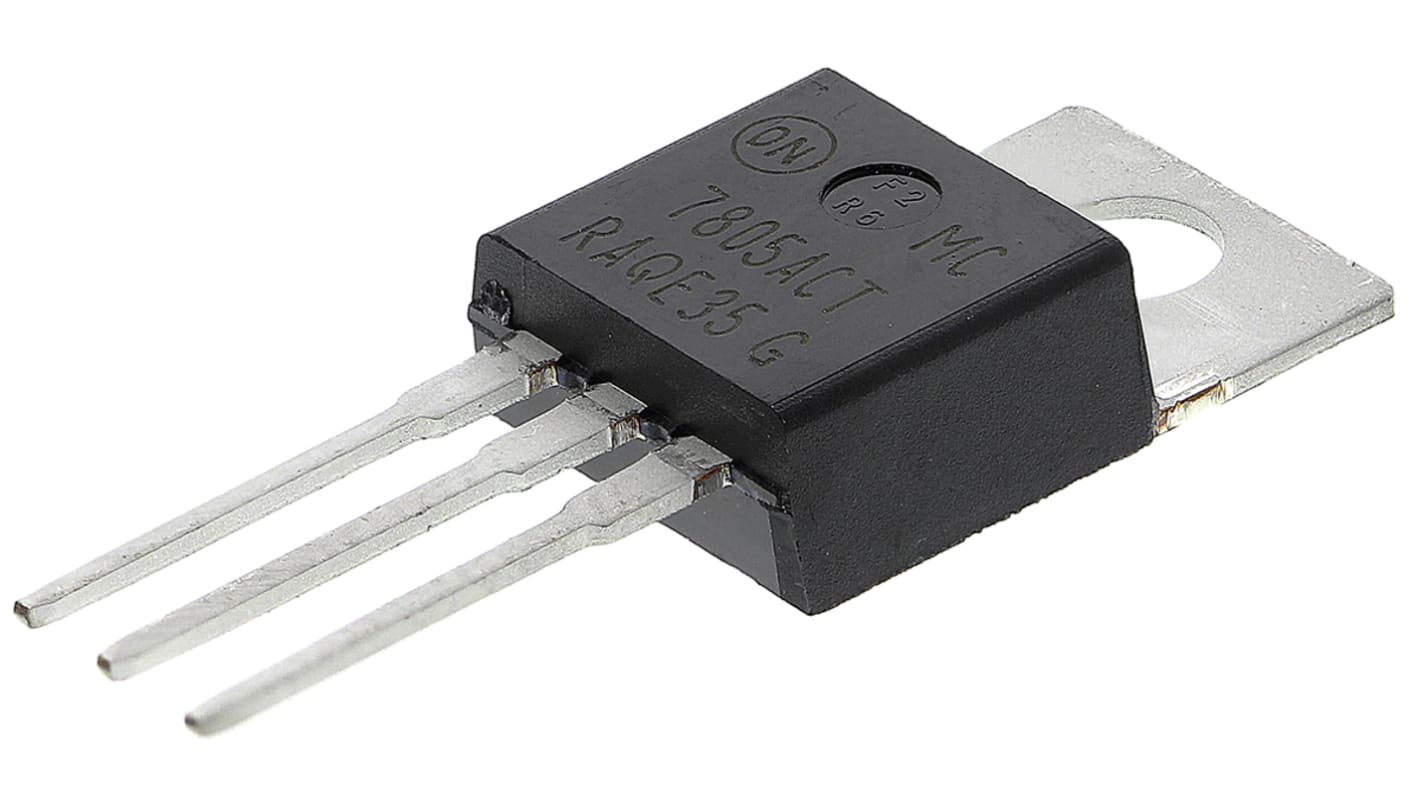 onsemi MC7805ACTG, 1 Linear Voltage, Voltage Regulator 1A, 5 V 3-Pin, TO-220
