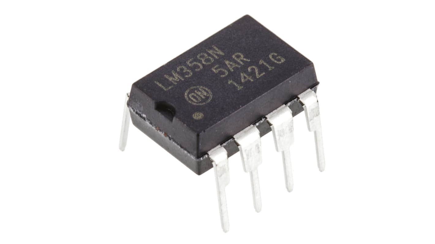 onsemi Operationsverstärker Durchsteckmontage PDIP, einzeln typ. 5 → 28 V, biplor typ. ±12 V, ±15 V, ±3 V, ±5 V,