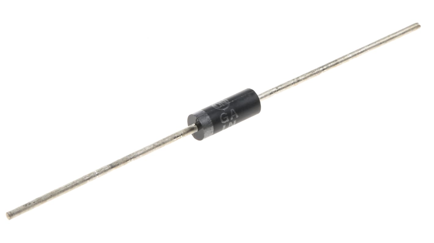 onsemi, 5.1V Zener Diode 5% 5 W Through Hole 2-Pin DO-15