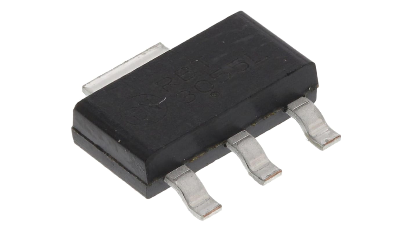 MOSFET, 1 elem/chip, 3 A, 60 V, 3-tüskés, SOT-223 Egyszeres Si