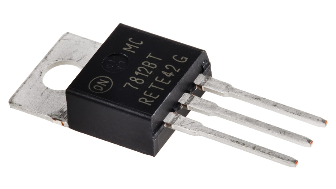 onsemi MC7812BTG, 1 Linear Voltage, Voltage Regulator 1A, 12 V 3-Pin, TO-220