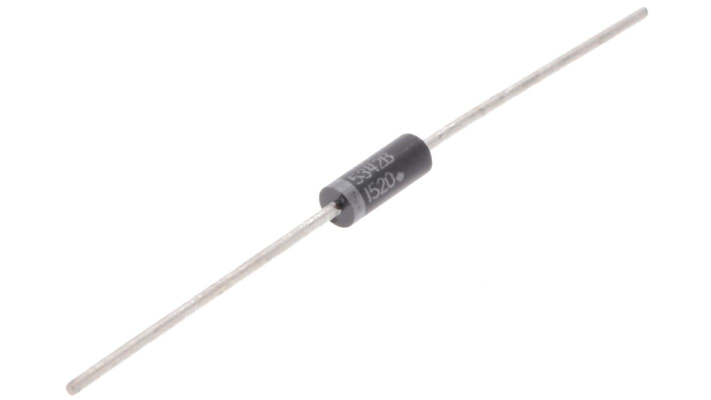 Diodo Zener onsemi, 6.8V, Su foro, 5 W, DO-15