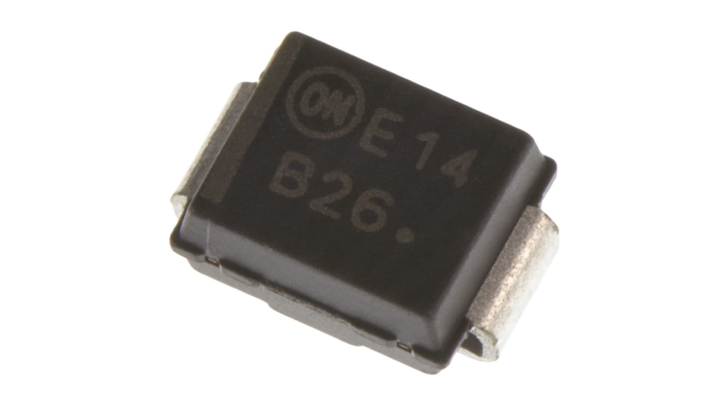 onsemi 60V 2A, Schottky Diode, 2Pin DO214AA MBRS260T3G RS