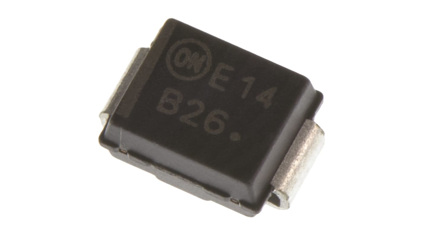 onsemi 60V 2A, Schottky Diode, 2-Pin DO-214AA MBRS260T3G