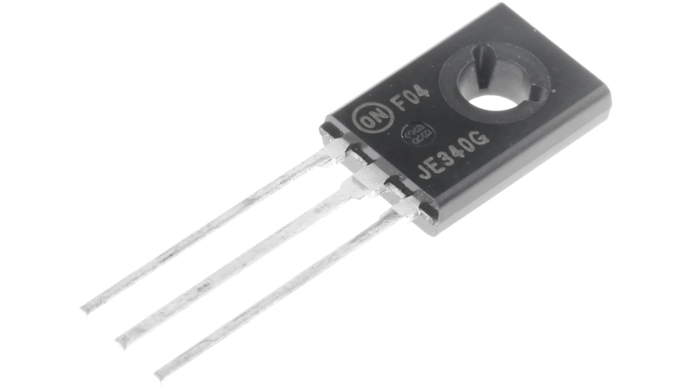 Transistor NPN onsemi, 3 Pin, TO-225, 500 mA, 300 V, , Montaggio su foro