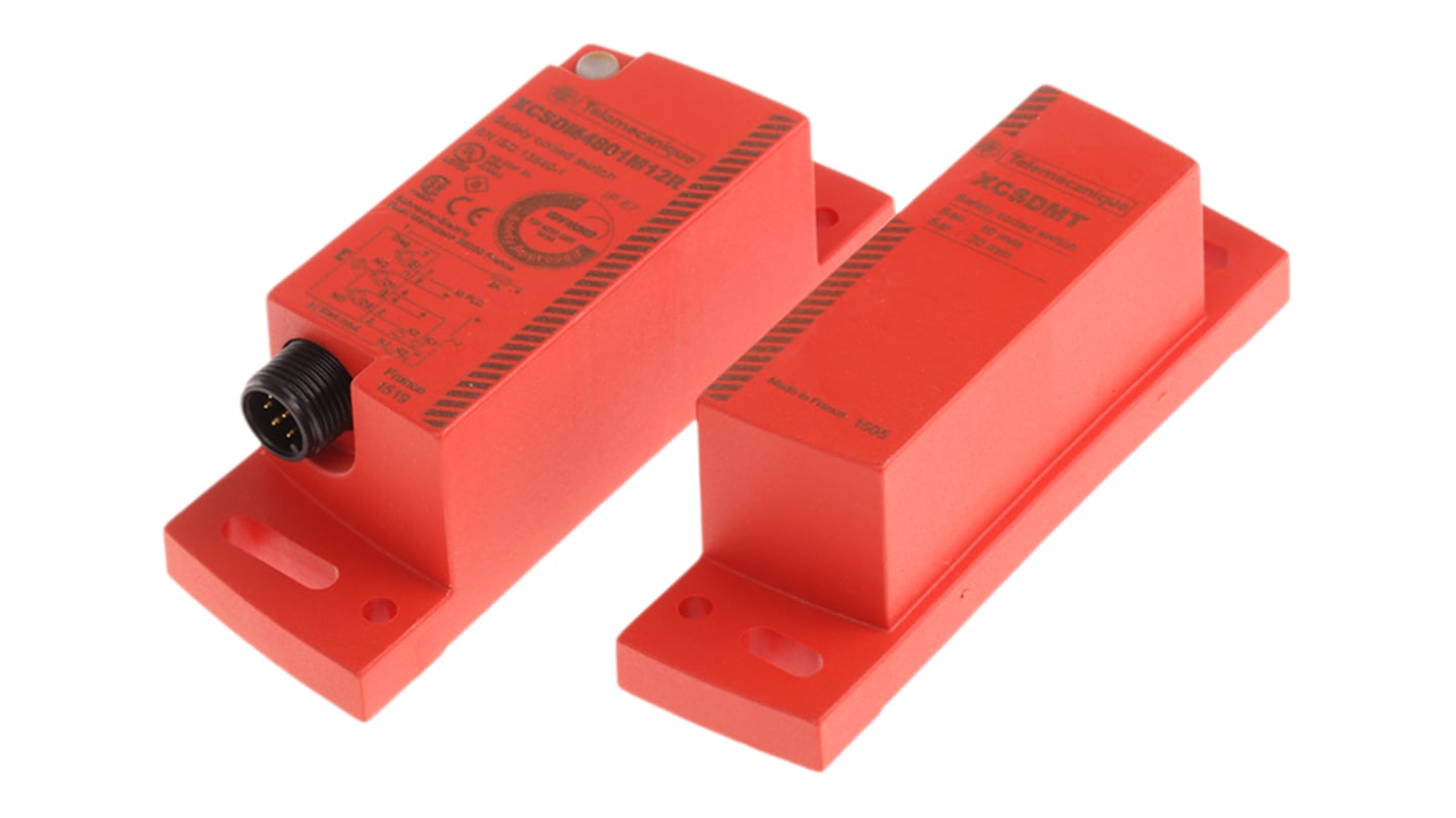 Interruptor sin contacto Codificado Telemecanique Sensors Preventa XCS-DM, 2NO, 24V dc, IP67