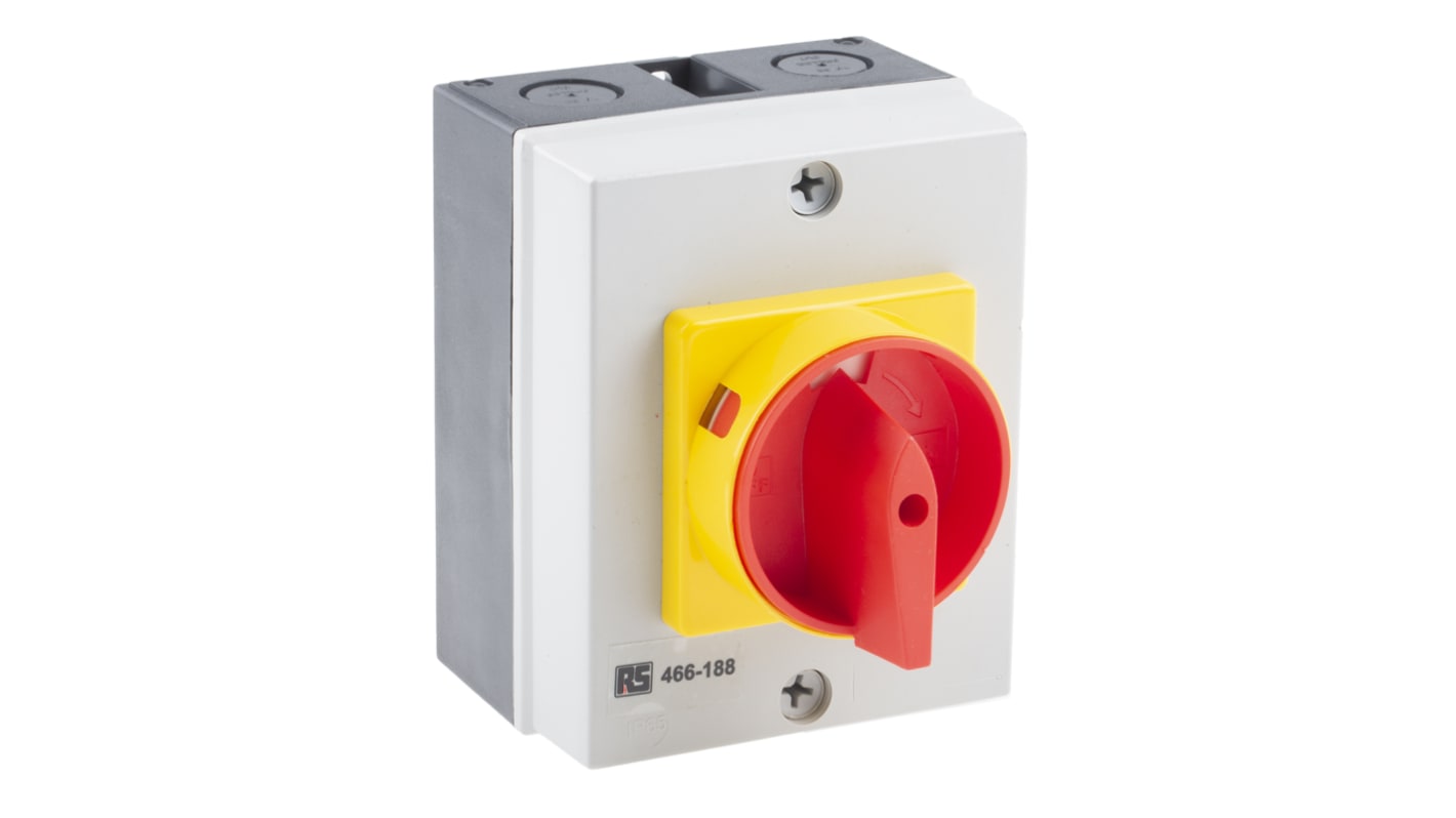 Interruptor seccionador, 3P, Corriente 40A, Potencia 15kW, IP65