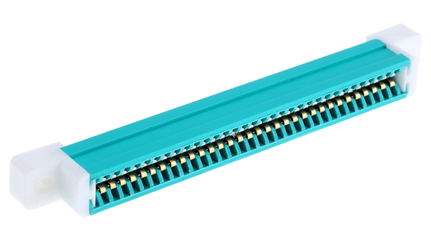 Cinch Edge Connector, 32-Contacts, 2.54mm Pitch, 1-Row, Solder Termination