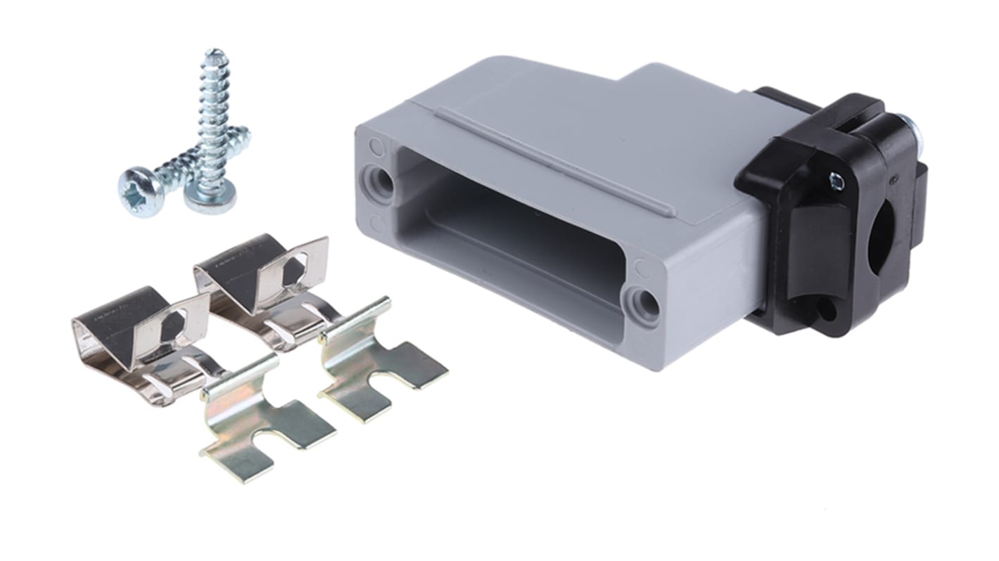 Capot Sub-D RS PRO 15 contacts, en PPO boîtier A  avec Serre-câble