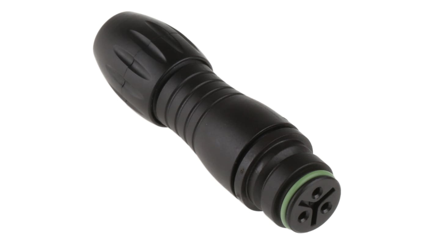 binder Circular Connector, 3 Contacts, Cable Mount, Miniature Connector, Socket, Female, IP67, 720 Series