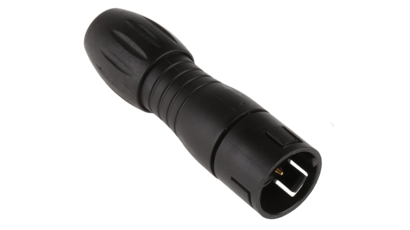 binder Circular Connector, 3 Contacts, Cable Mount, Miniature Connector, Plug, Male, IP67, 720 Series