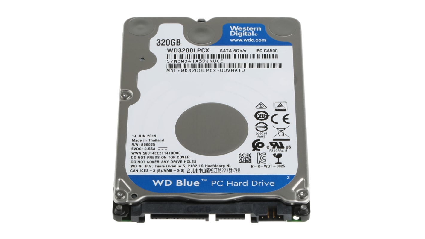 Western Digital ノートPC 用ハードディスク 内蔵 320 GB SATA I