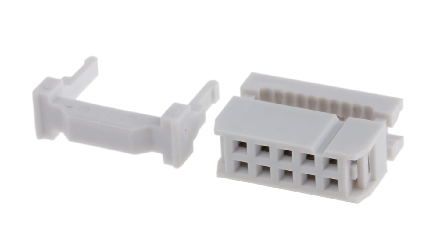 Conector IDC hembra RS PRO de 10 vías, paso 2.54mm, 2 filas, Montaje de Cable