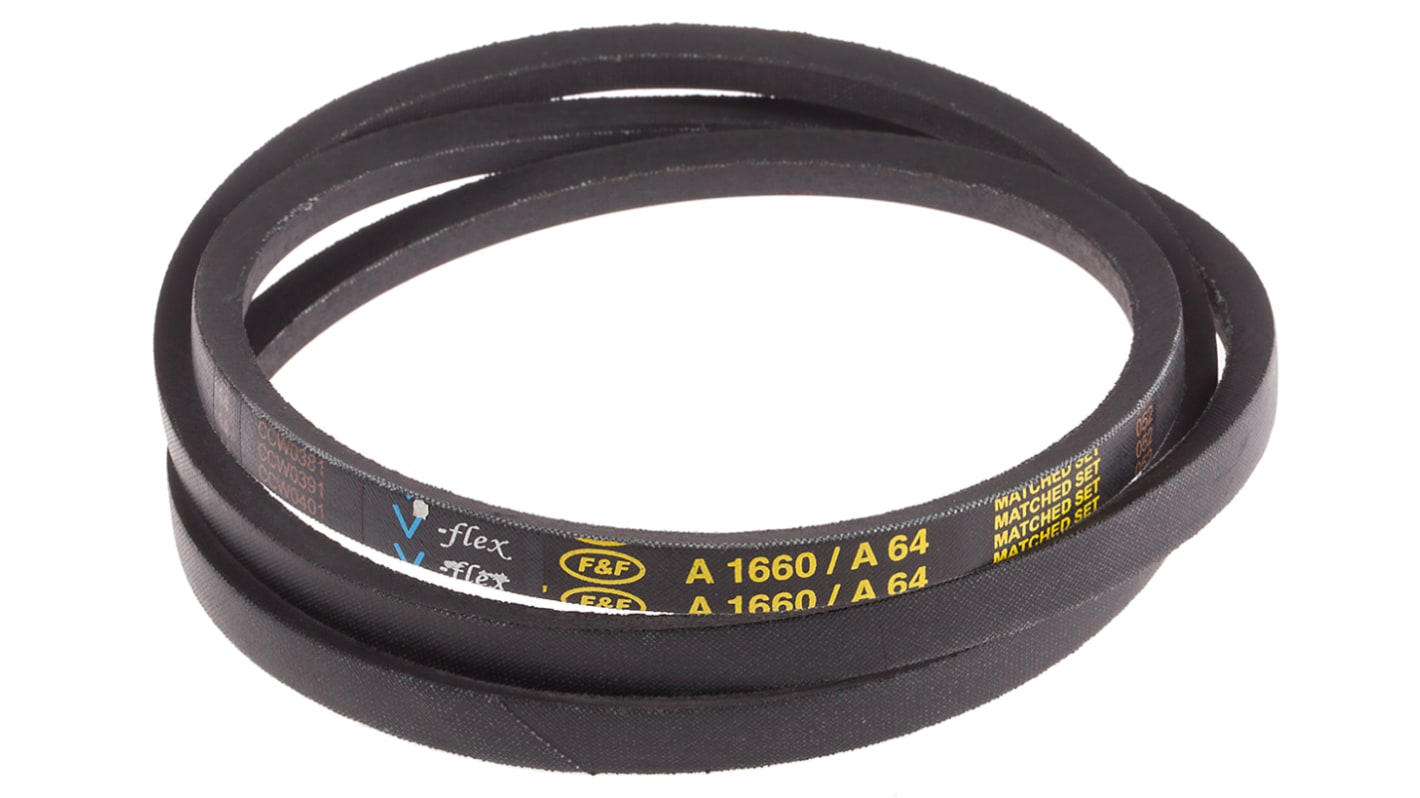 RS PRO Drive Belt, belt section A, 1620mm Length