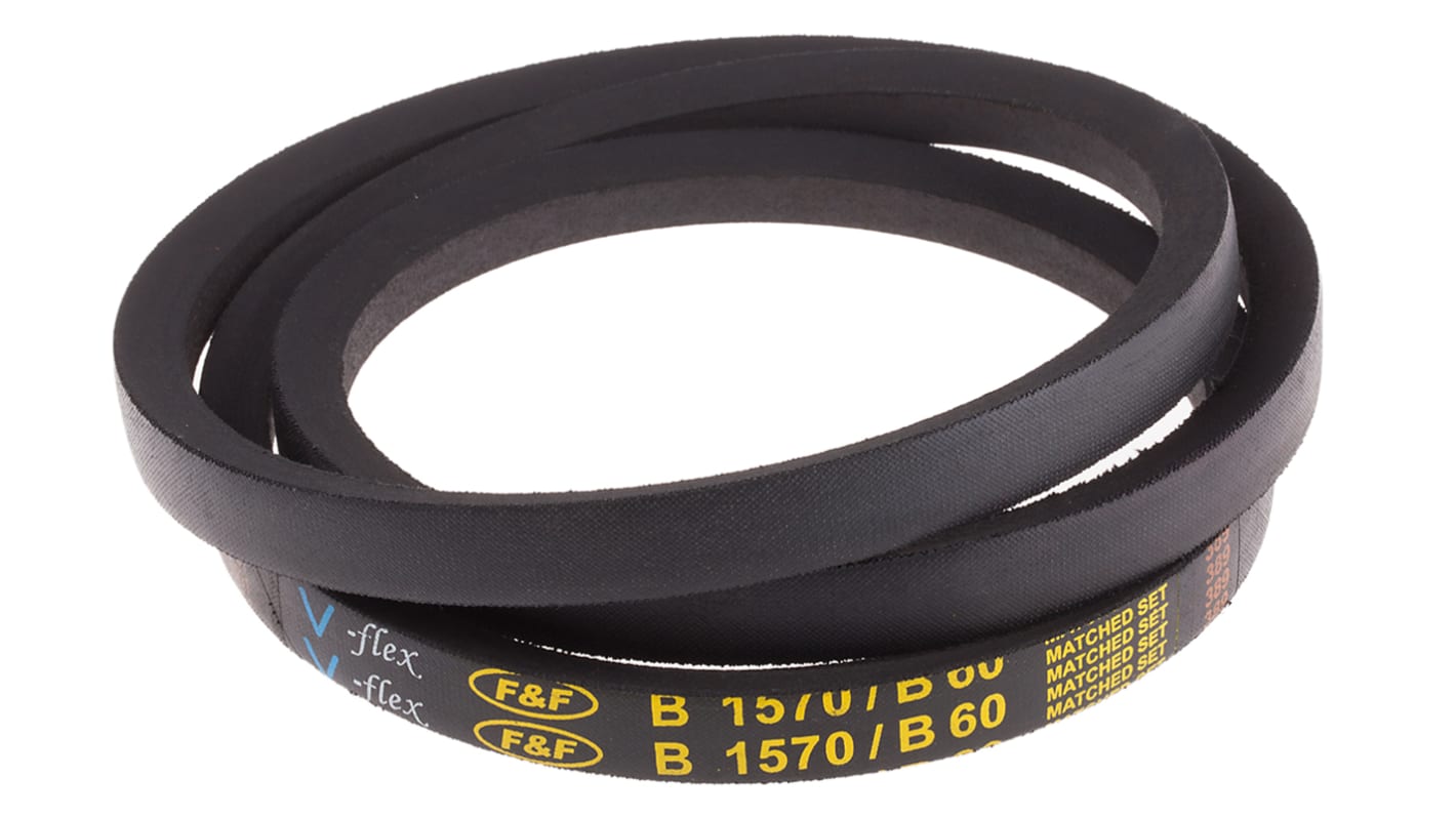 RS PRO Drive Belt, belt section B, 1520mm Length