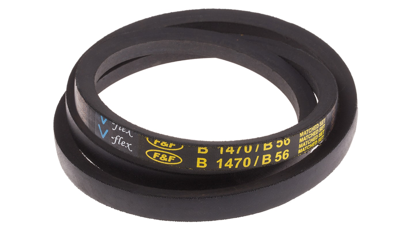 RS PRO Drive Belt, belt section B, 1420mm Length