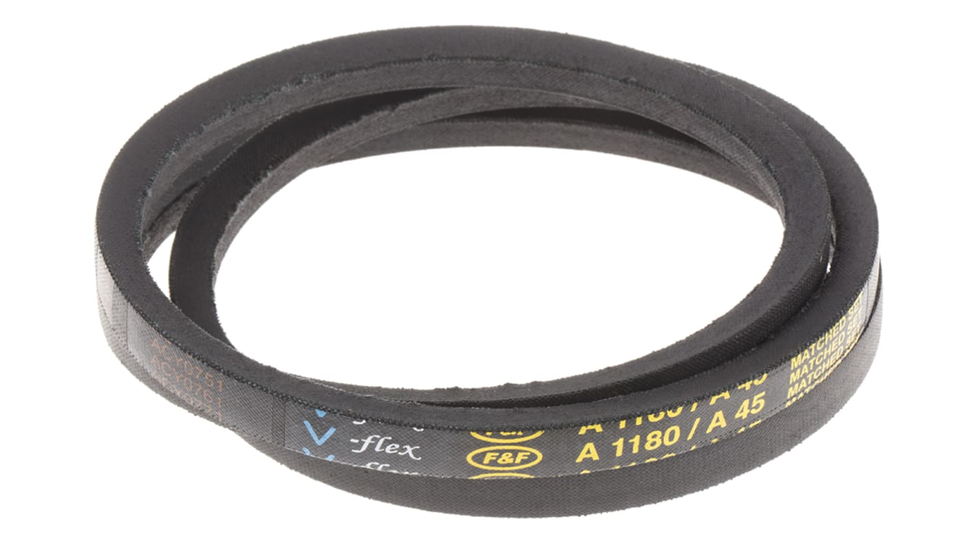 RS PRO Drive Belt, belt section A, 1140mm Length