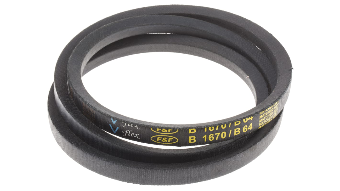 RS PRO Drive Belt, belt section B, 1620mm Length