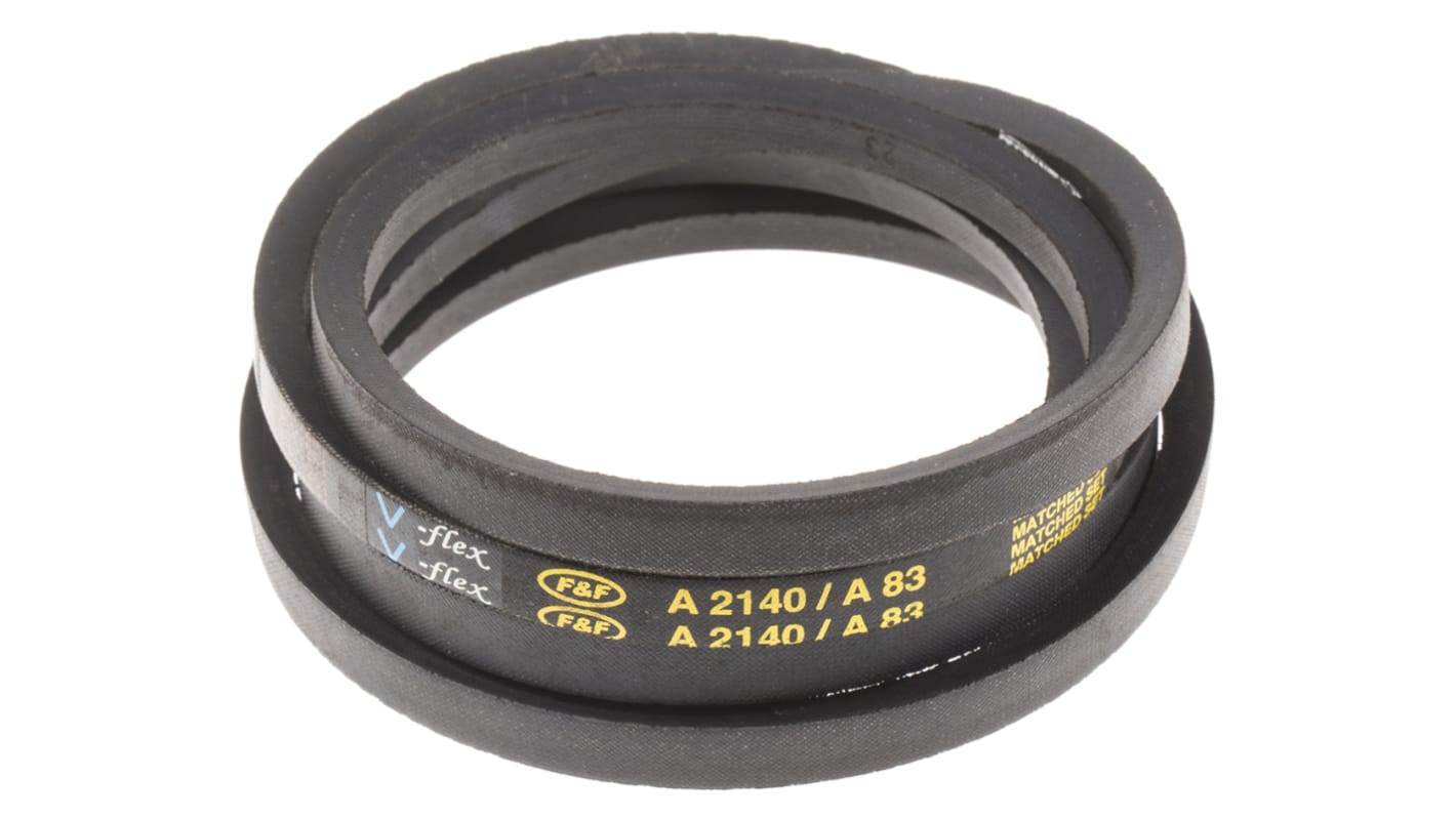 RS PRO PET, Gummi Antriebsriemen, A-Profil 13mm x 8mm x 2110mm, Scheiben-Ø 80mm