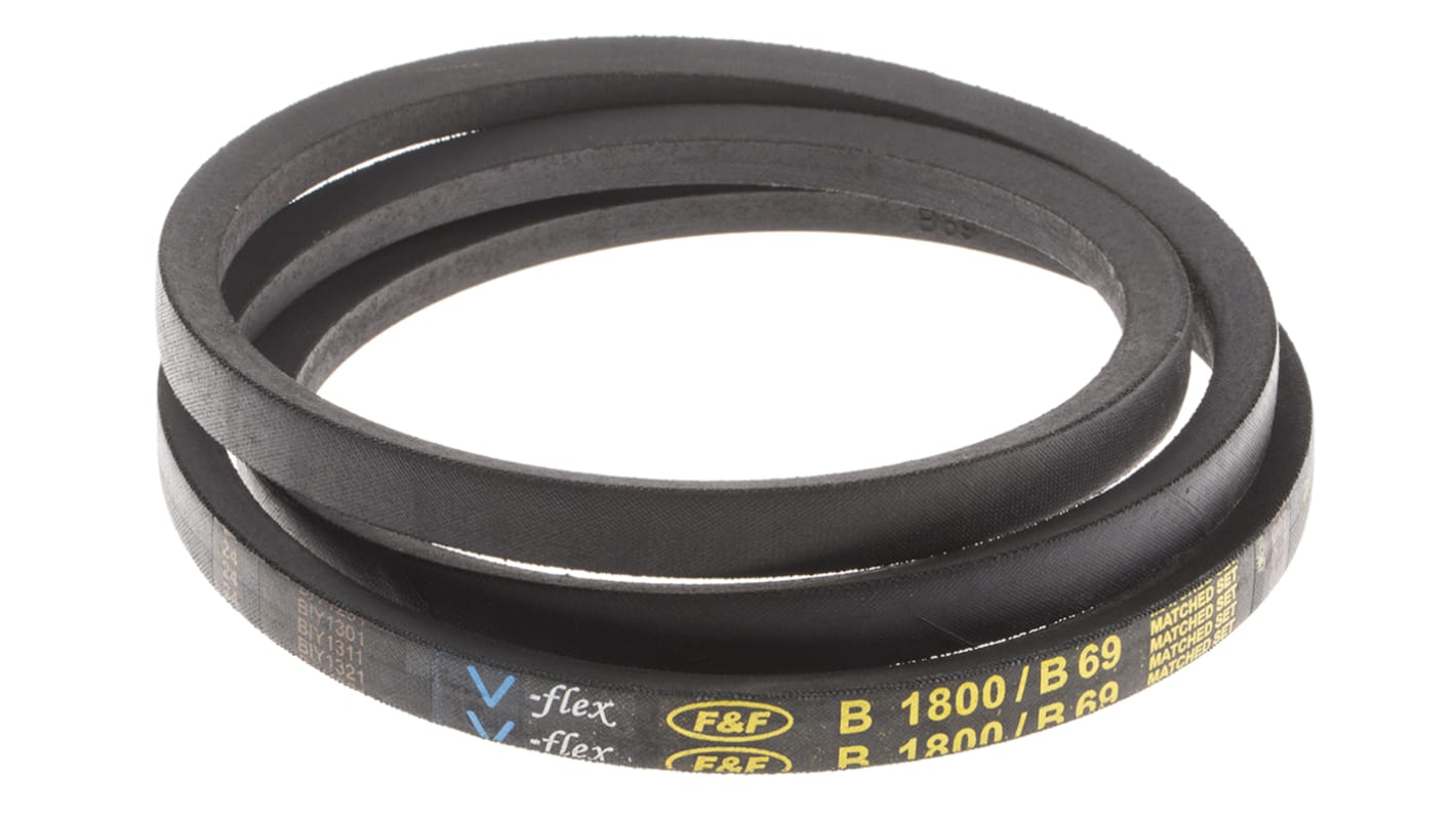 RS PRO Drive Belt, belt section B, 1750mm Length