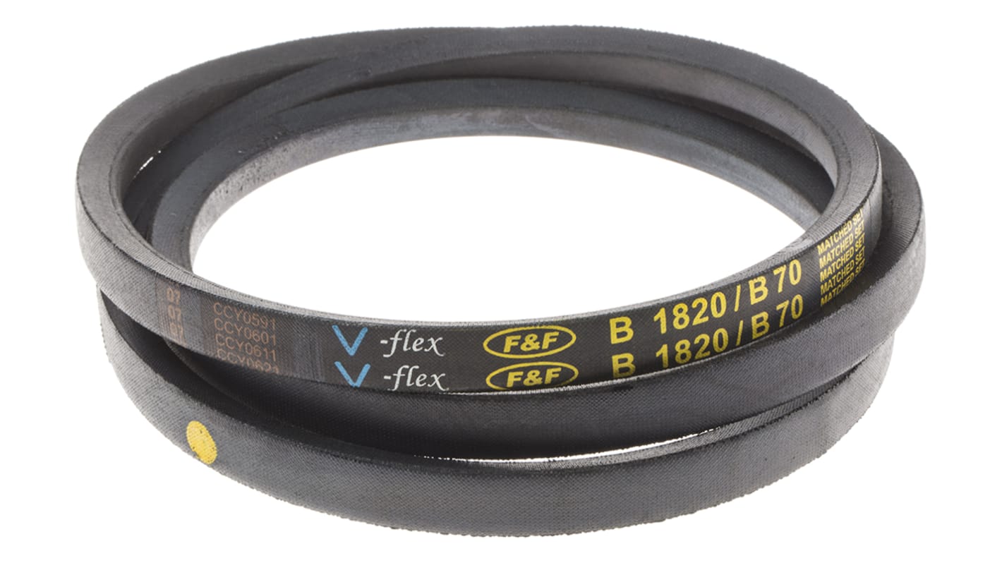 RS PRO Drive Belt, belt section B, 1770mm Length RS