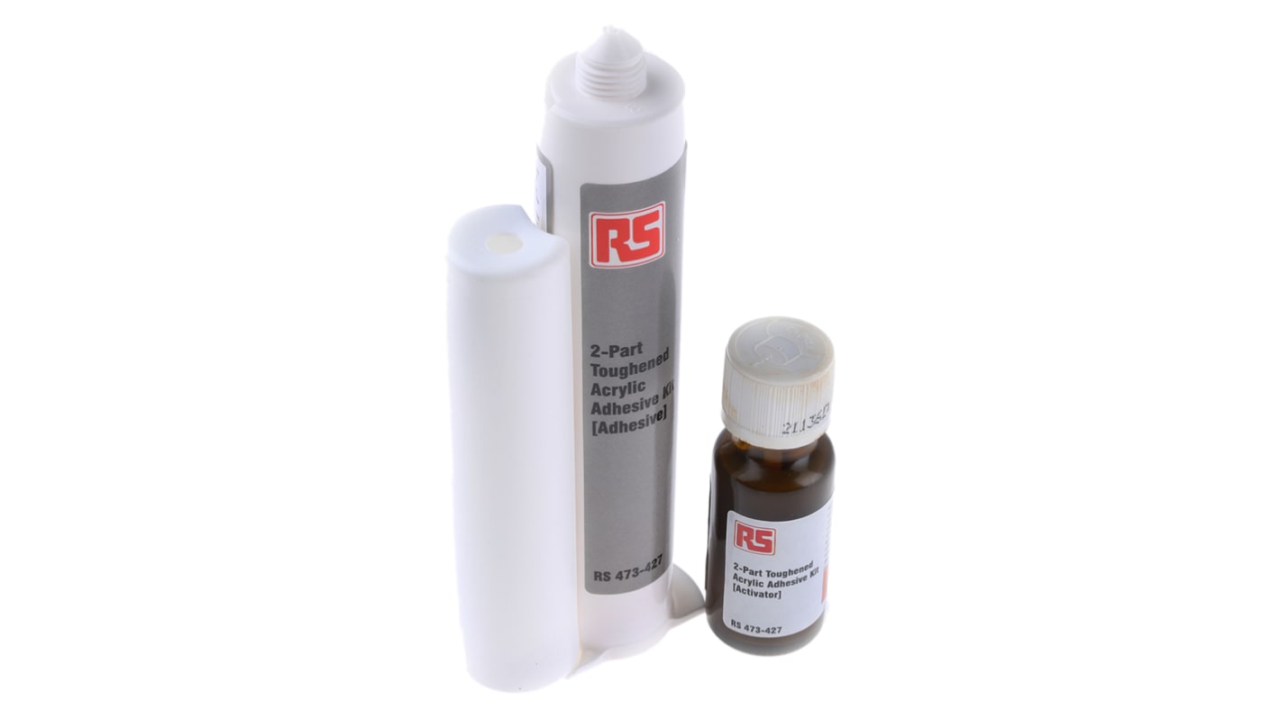 RS PRO Methacrylat Acrylklebstoff Flüssig Gelb, Kartusche 80 ml, für Segeltuch, Beton, Gewebe, Ferrit, Glas,