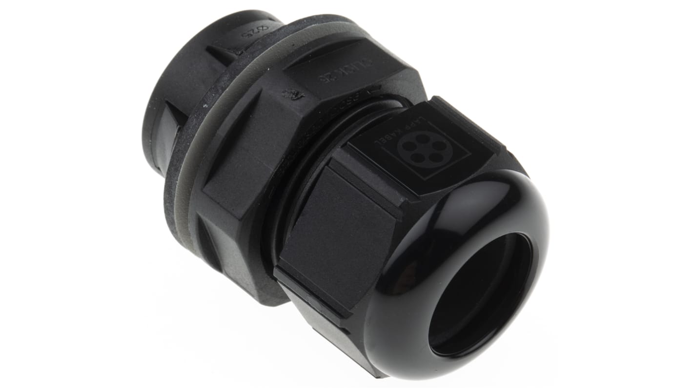 Lapp SKINTOP Series Black Polyamide Cable Gland, M25 Thread, 9mm Min, 17mm Max, IP68