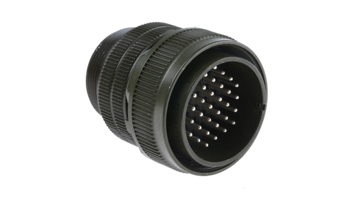 Amphenol Industrial, MS3106A 37 Way Cable Mount MIL Spec Circular Connector, Pin Contacts,Shell Size 28, Screw