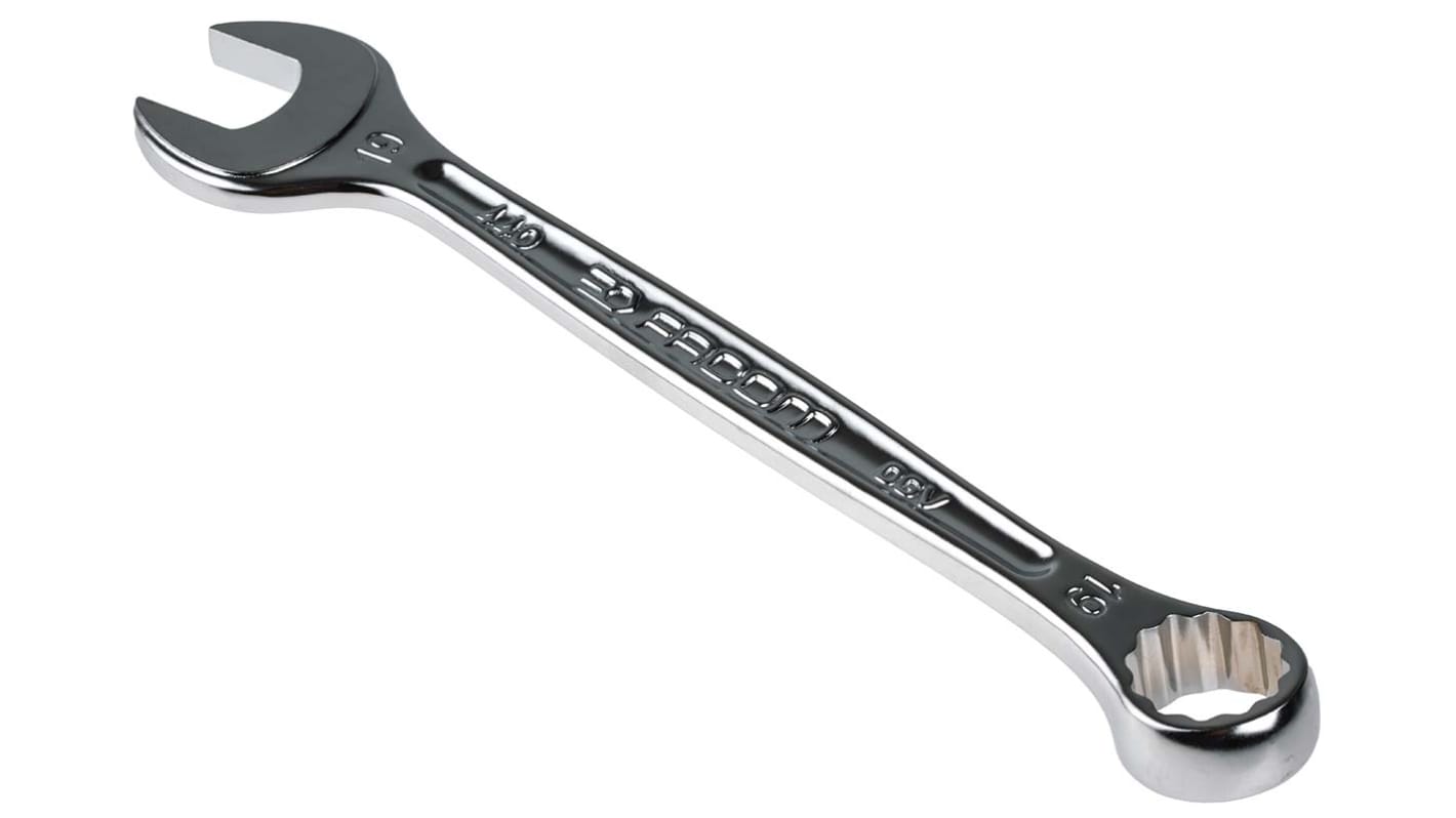 Facom Combination Spanner, 19mm, Metric, Double Ended, 216 mm Overall