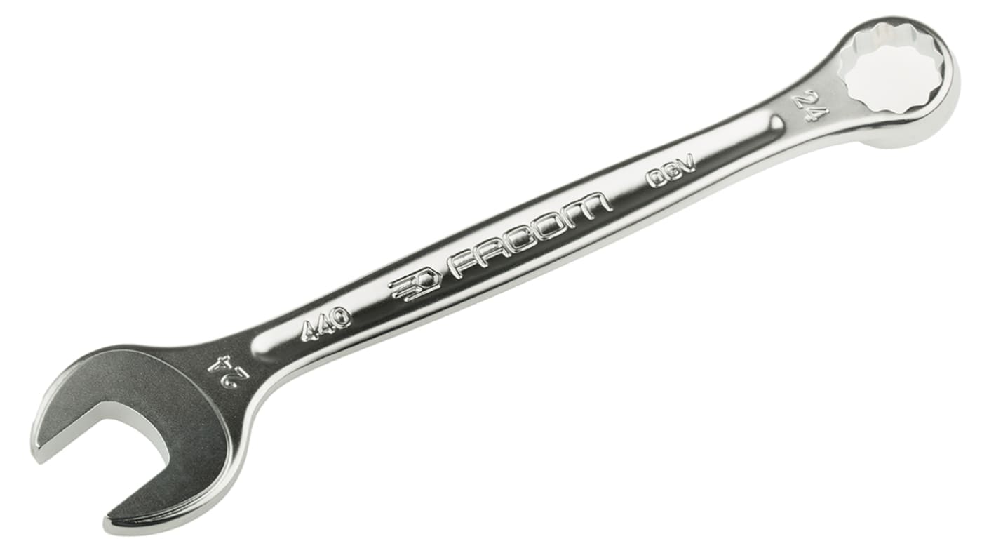 Chiave combinata Facom, 24 mm, lungh. 267 mm, in Lega d'acciaio