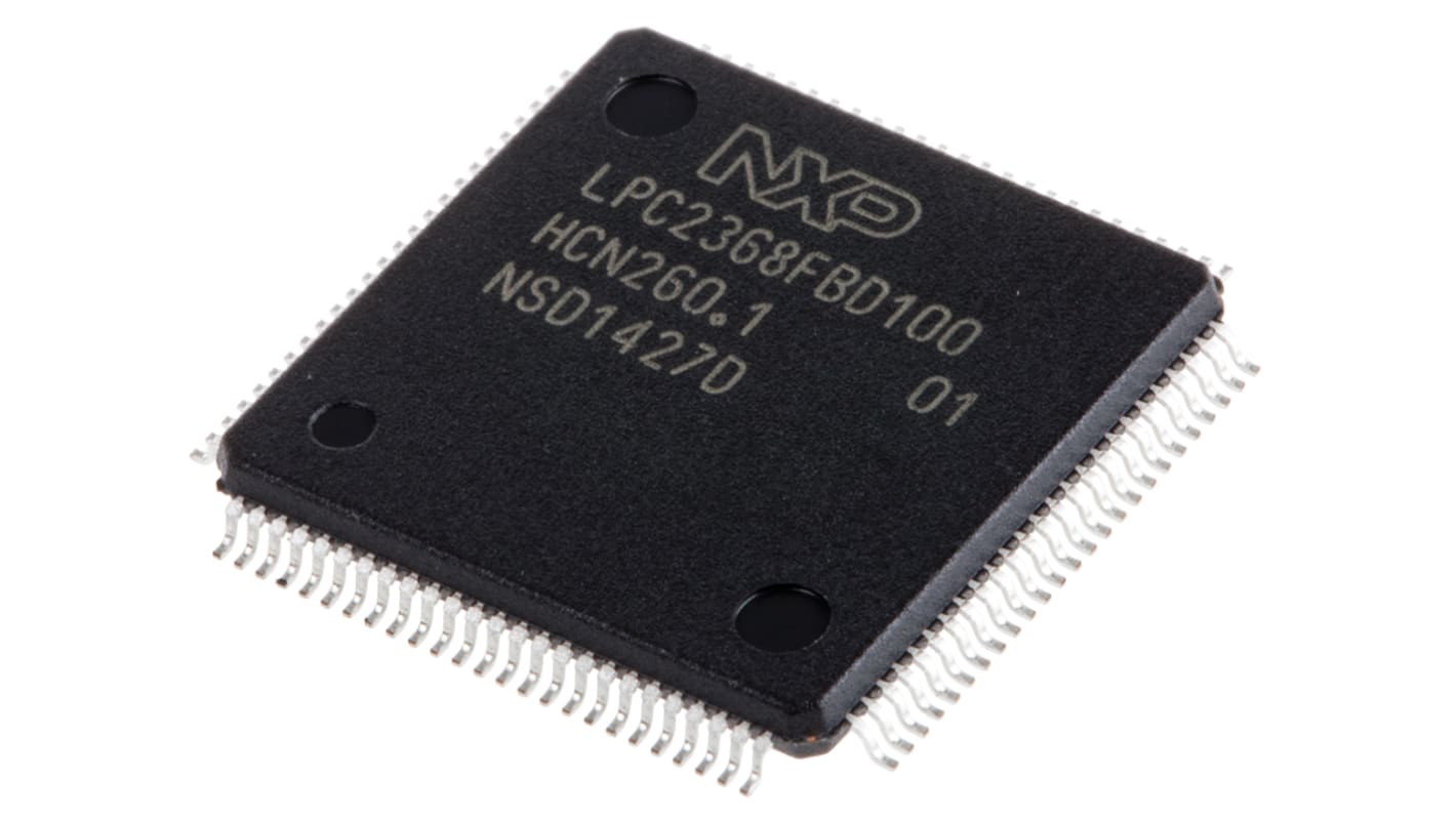 Microcontrollore NXP, ARM7TDMI-S, LQFP, LPC23, 100 Pin, Montaggio superficiale, 16bit, 72MHz