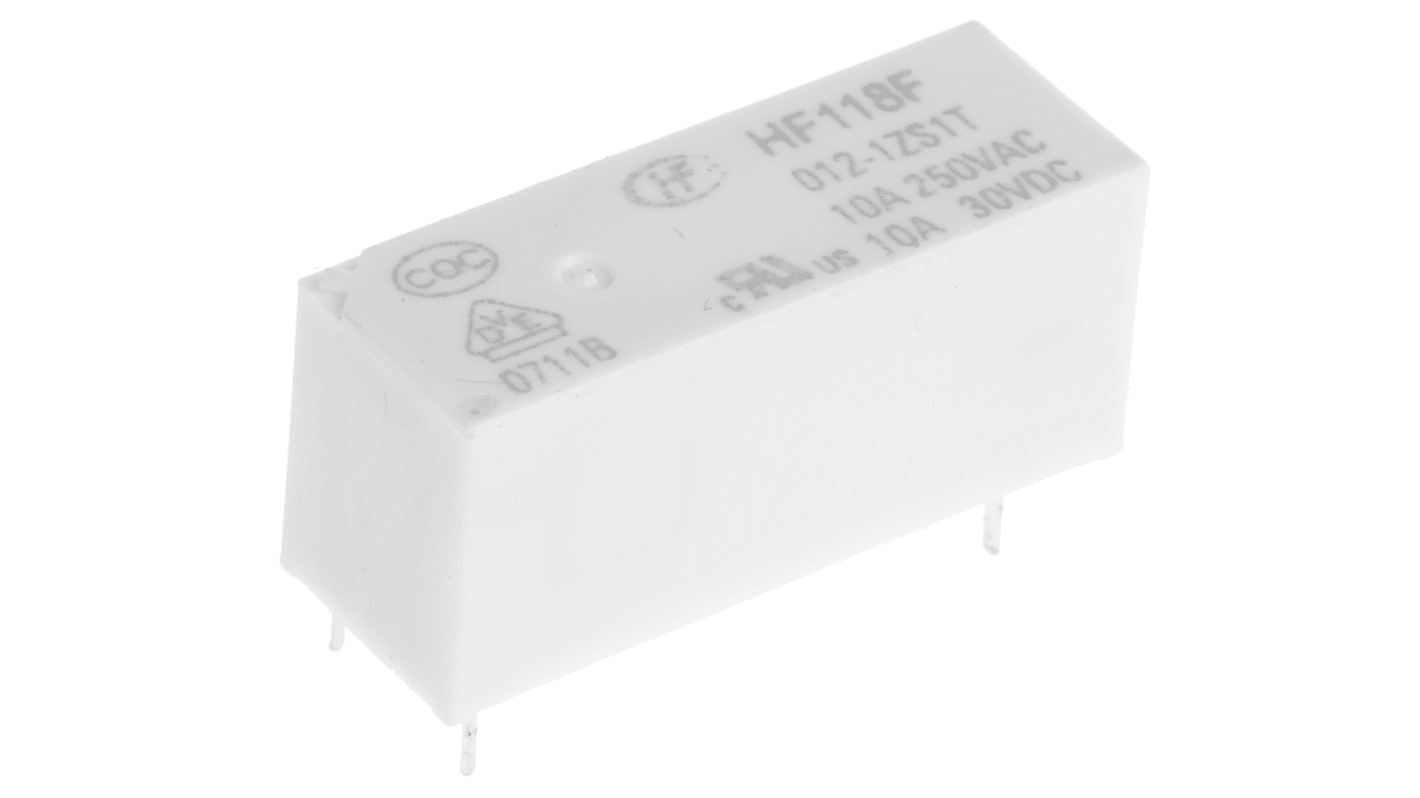 RS PRO PCB Mount Power Relay, 12V dc Coil, 10A Switching Current, SPDT RS
