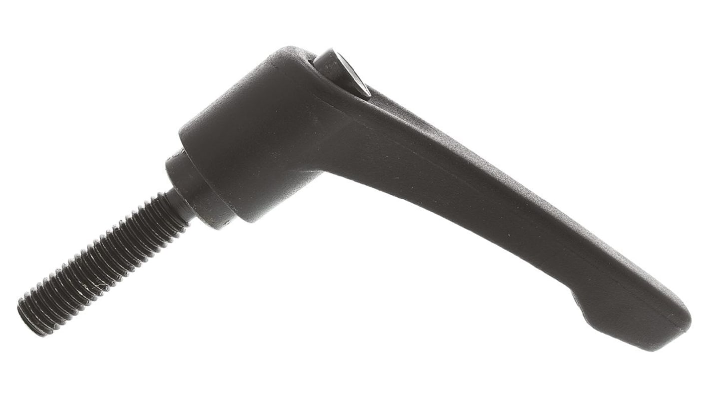 RS PRO Klemmhebel Glasfaserverstärktes Nylon 65mm, M8 x 32mm Außengewinde