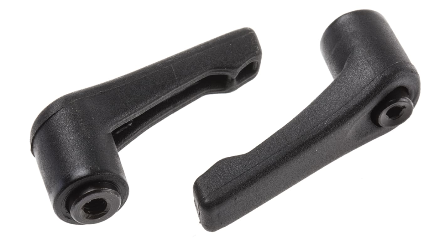 RS PRO Klemmhebel Glasfaserverstärktes Nylon 42mm, M5 x 6mm Innengewinde