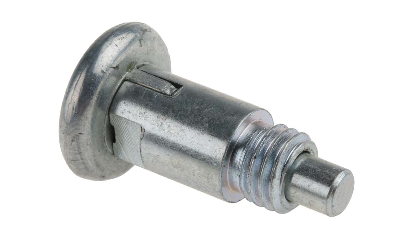 RS PRO 39.4mm Zinc Plated Steel Index Bolt, M12 x 1.75