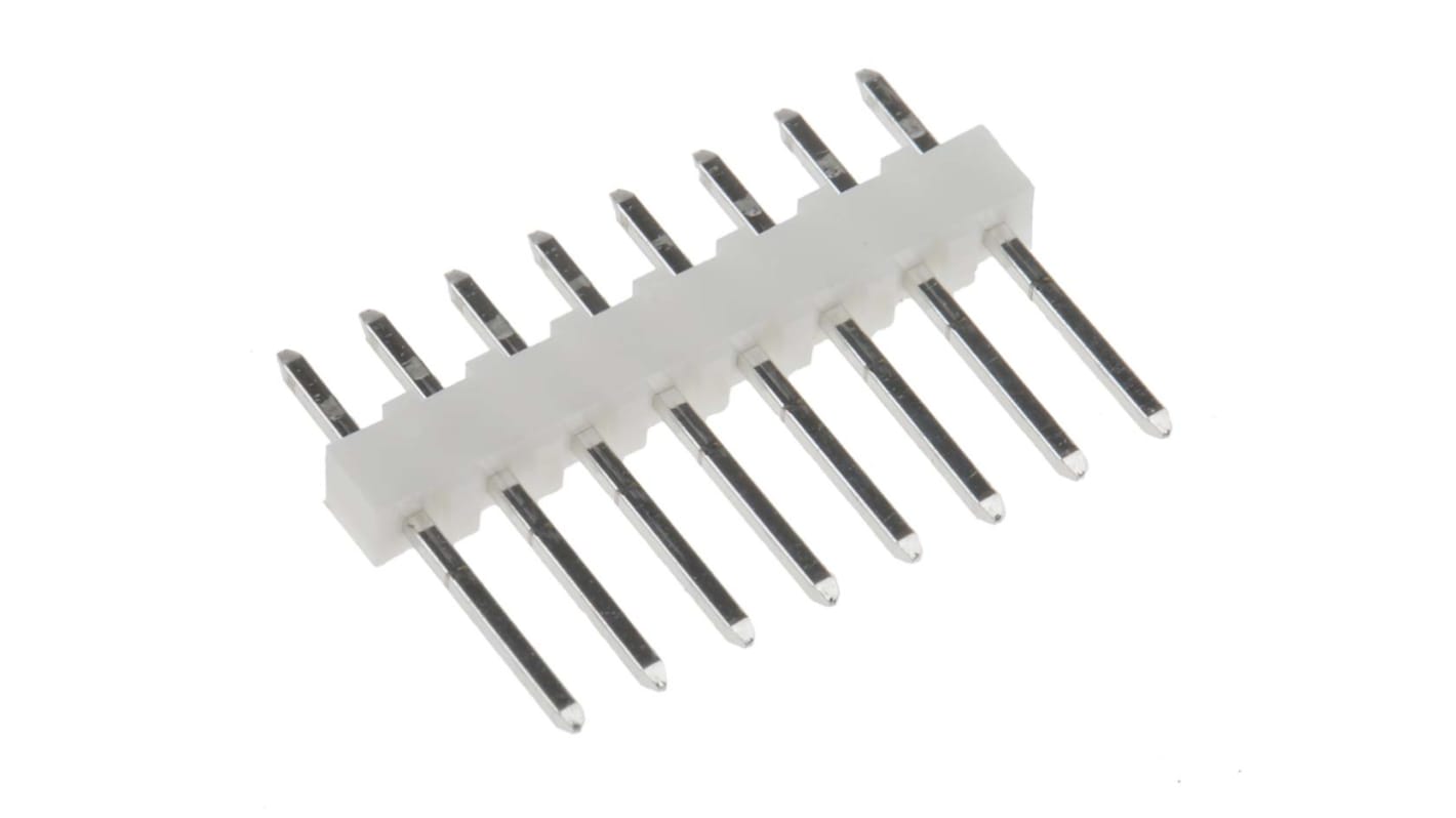 Regleta de pines Molex serie KK 254 de 8 vías, 1 fila, paso 2.54mm, para soldar, Montaje en orificio pasante