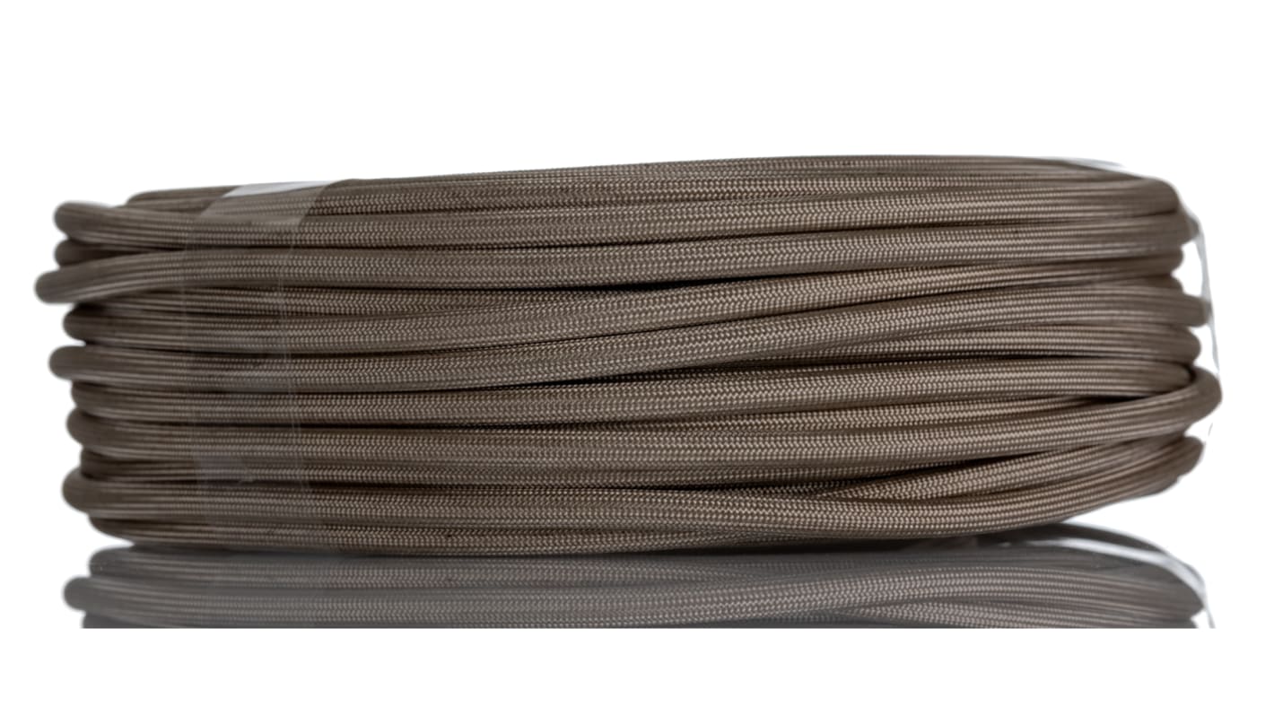 GSS4.0 HellermannTyton Braided Fibreglass Natural Cable Sleeve, 4mm