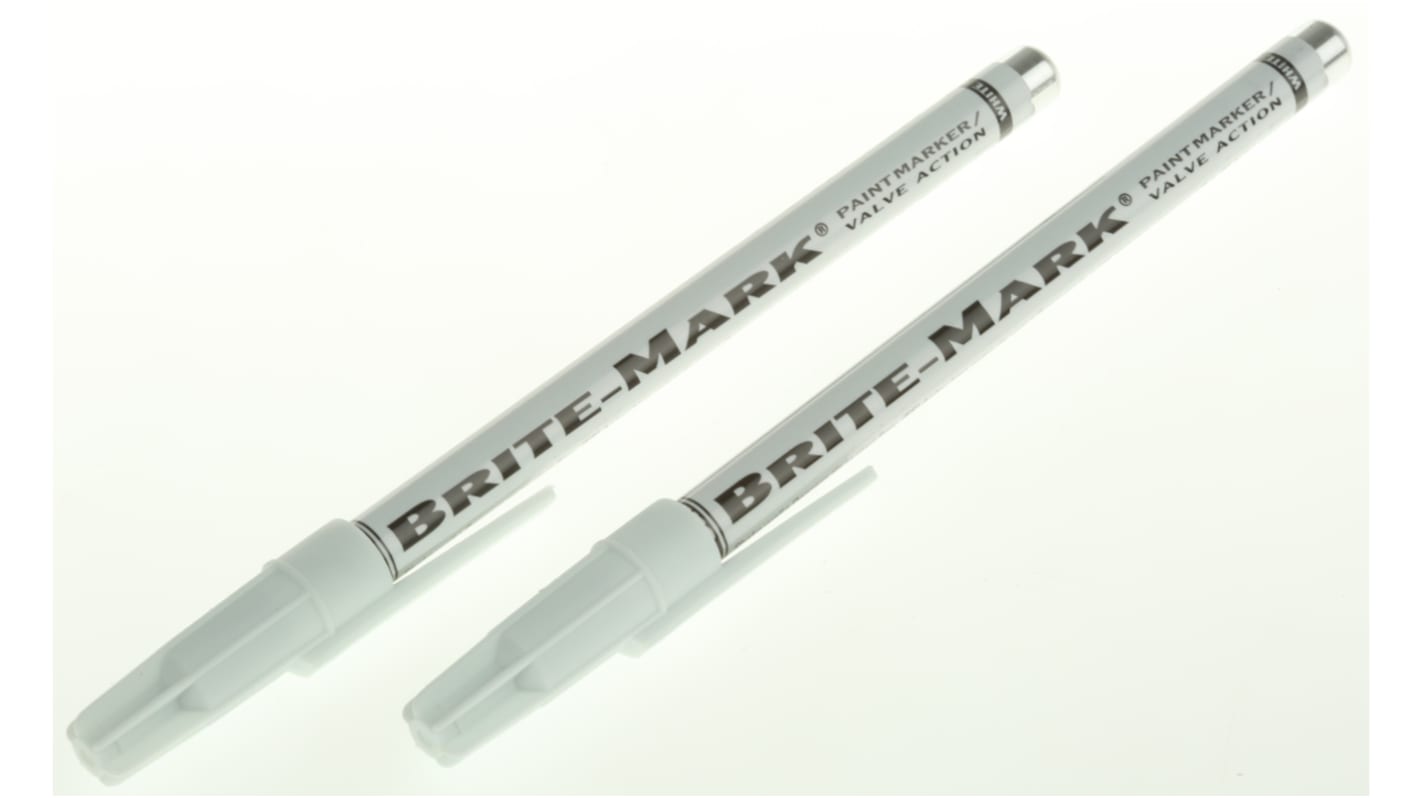 Dykem Brite-Mark White Marker Pen