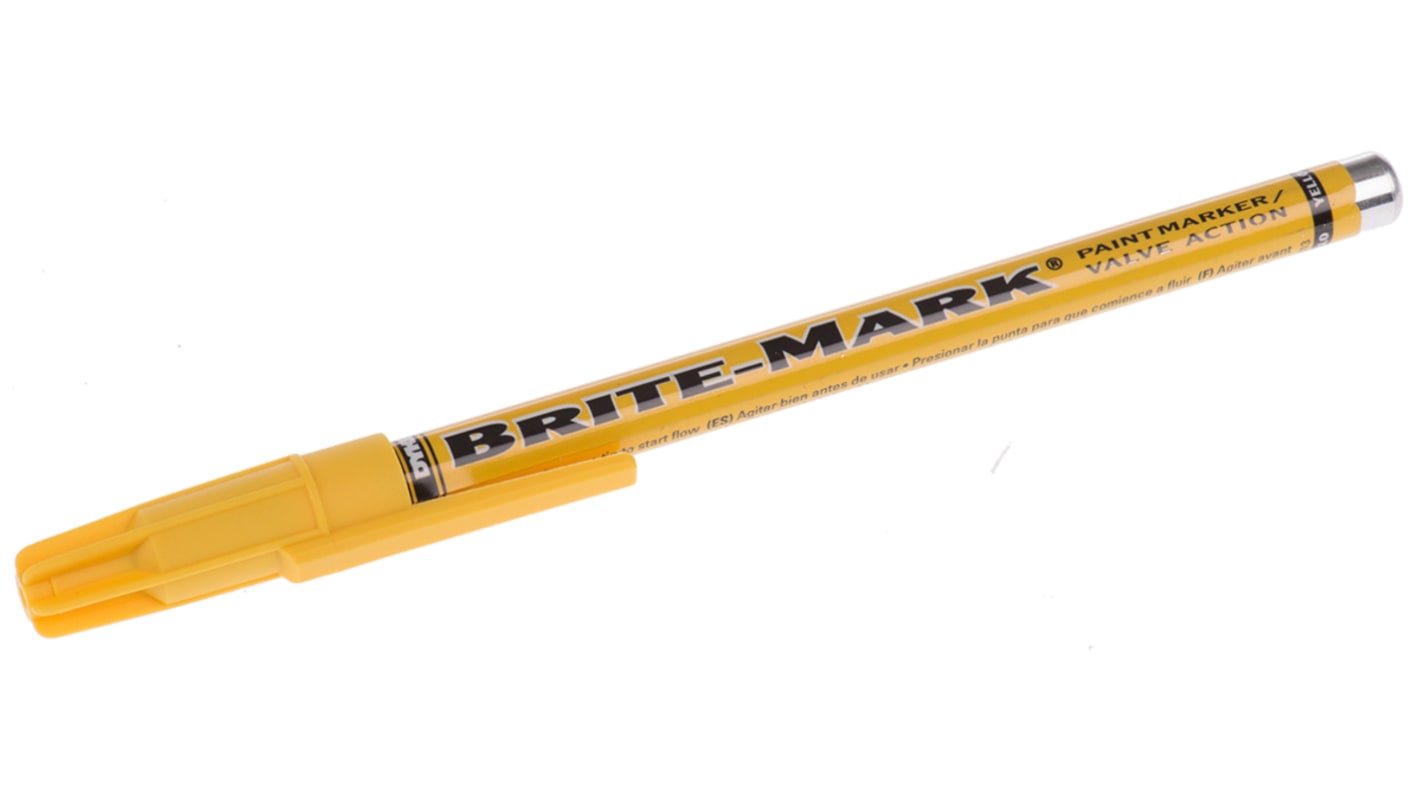 Dykem Brite-Mark Yellow Marker Pen