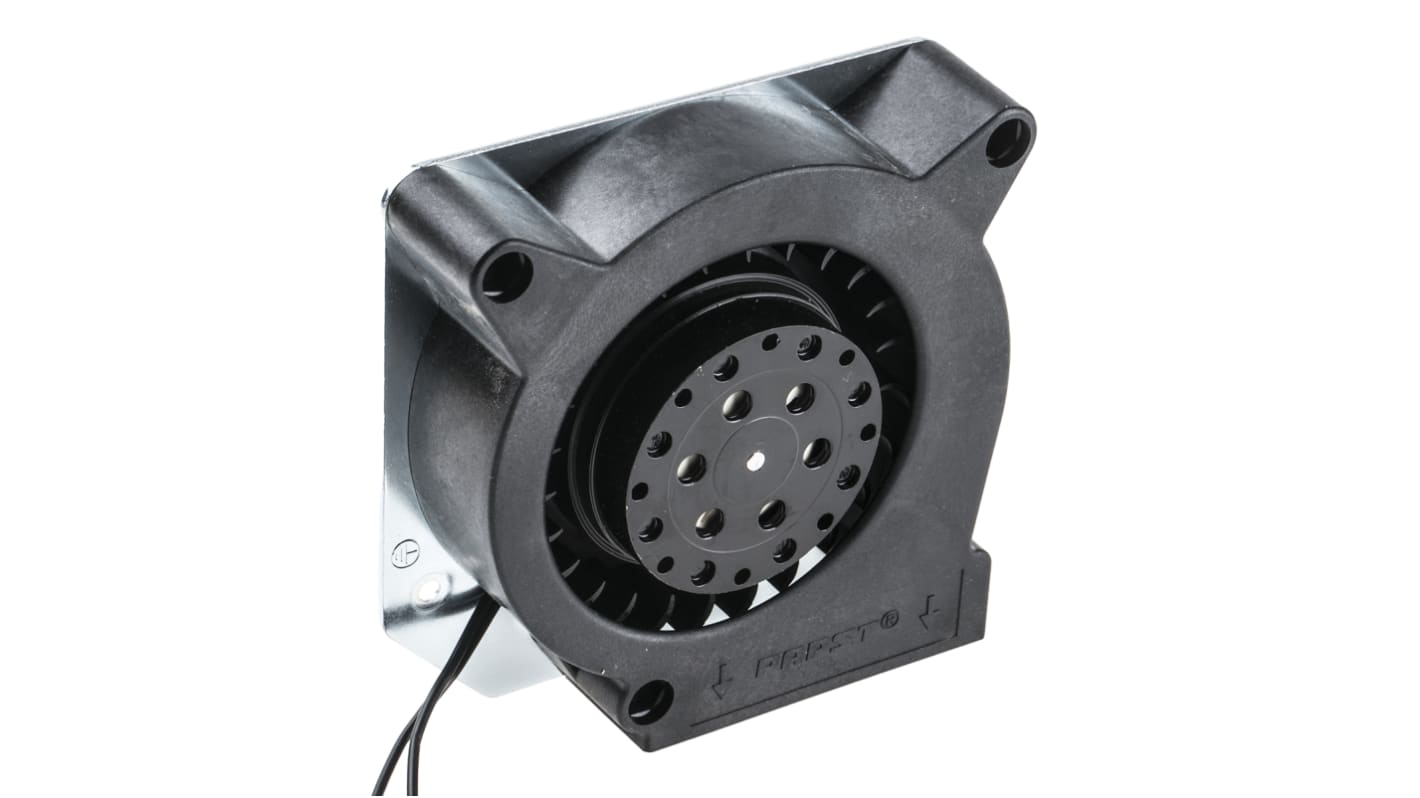 Ventilador centrífugo ebm-papst de 120.6 x 120.6 x 37mm, alim 115 V ac, caudal 42m³/h, 60dB, 2550rpm