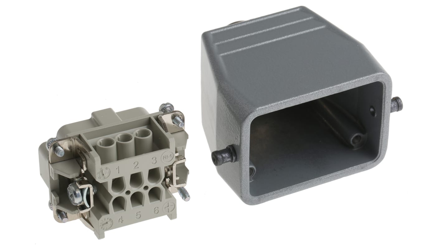 10011000+10190000+12954300 | EPIC Plug Kit, 6 Way, 16A, Male, H-BE, 440 ...