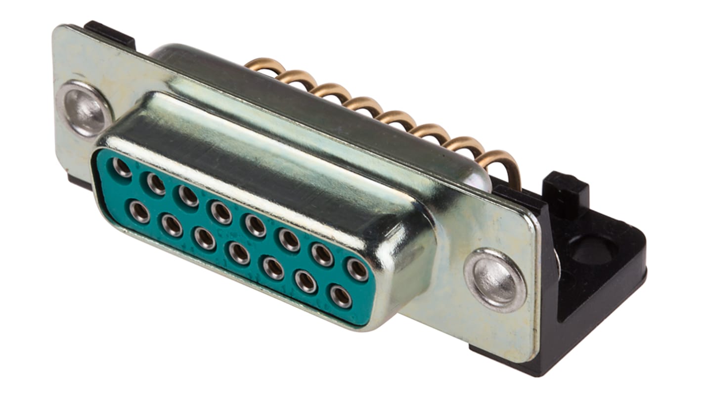 Conector D-sub RS PRO, Ángulo de 90° , Orificio Pasante, Hembra, Terminación Soldador, 700.0 V., 5.0A