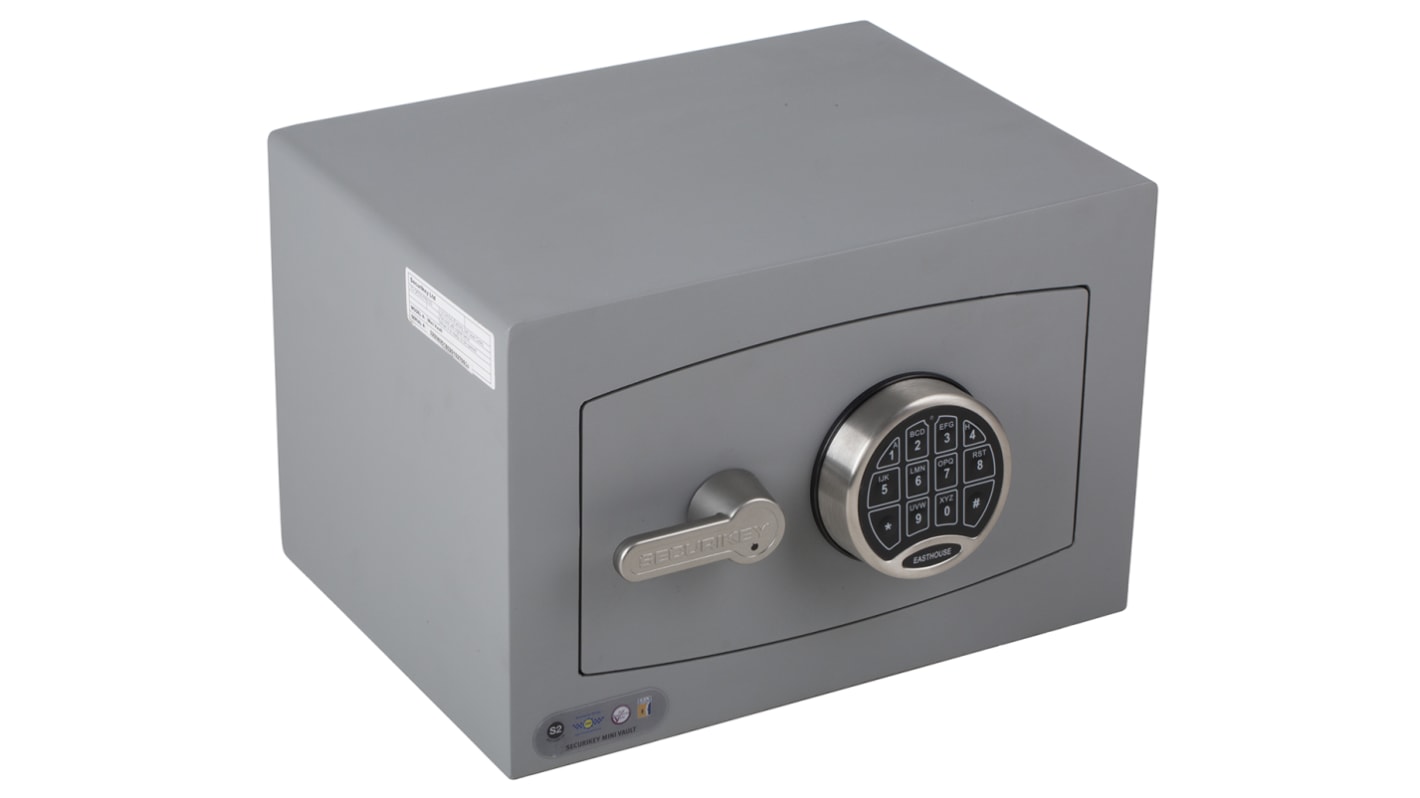 Securikey Hotel Safe, Volumen 18L Elektronisch Grau, 374mm x 274 mm x 250 mm, 22kg