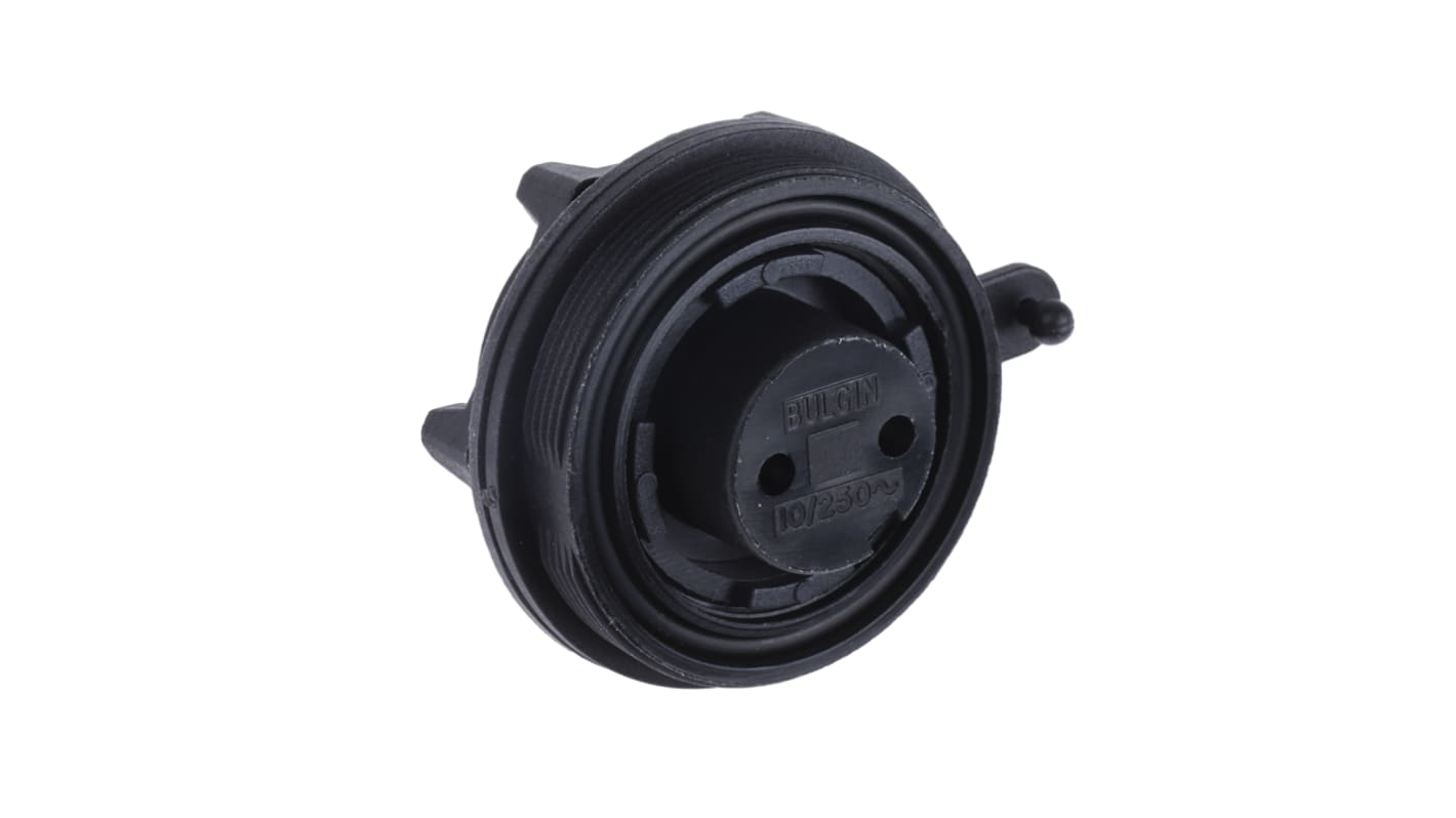 Conector circular Bulgin hembra serie Standard Buccaneer de 2 vías hembra, tamaño carcasa 38, Montaje en Panel, IP68