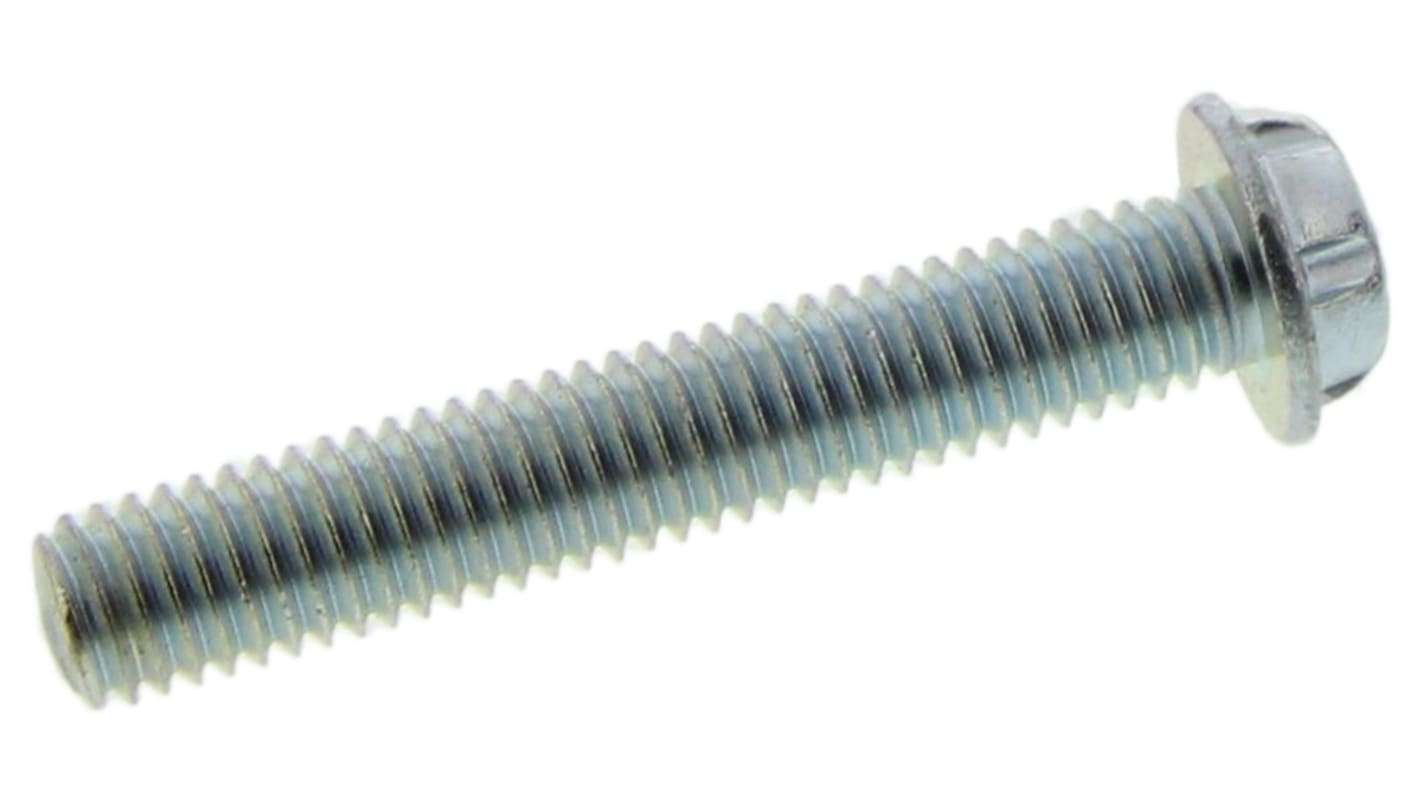 SZM0530Z System Zero Zinc Plated Flange Button Steel Tamper Proof Security Screw, M5 x 30mm RS