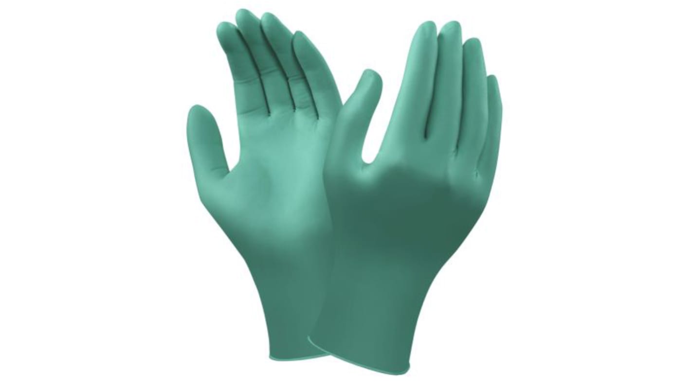 92600100 Ansell TouchNTuff® Green PowderFree Nitrile Disposable