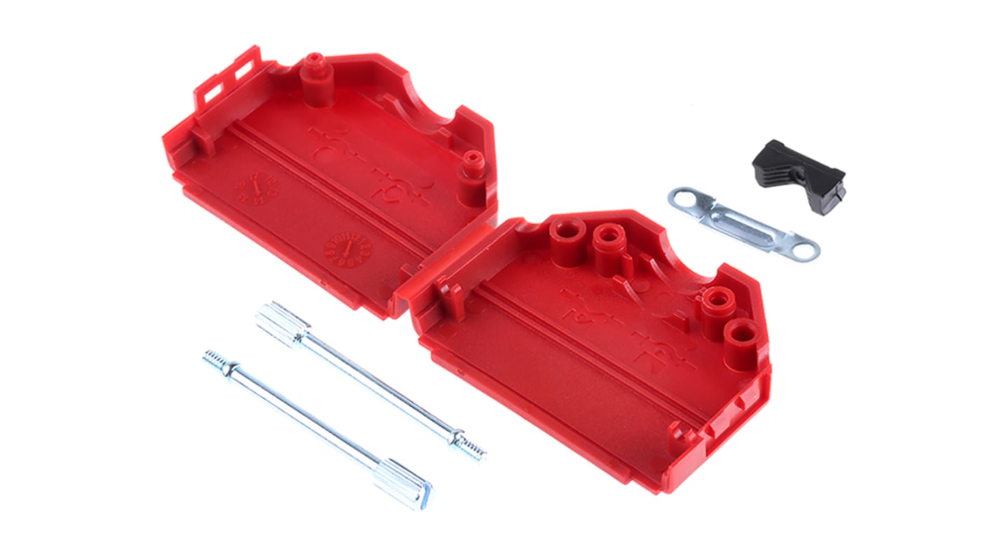 MH Connectors MHDPPK-SLIM Series Polyamide D Sub Backshell, 25 Way, Strain Relief