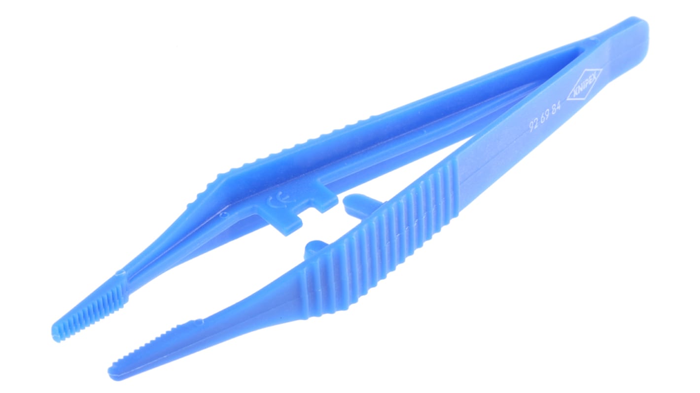 Brucelles de précision Knipex pointe Dentelée en Plastique, L. 130 mm