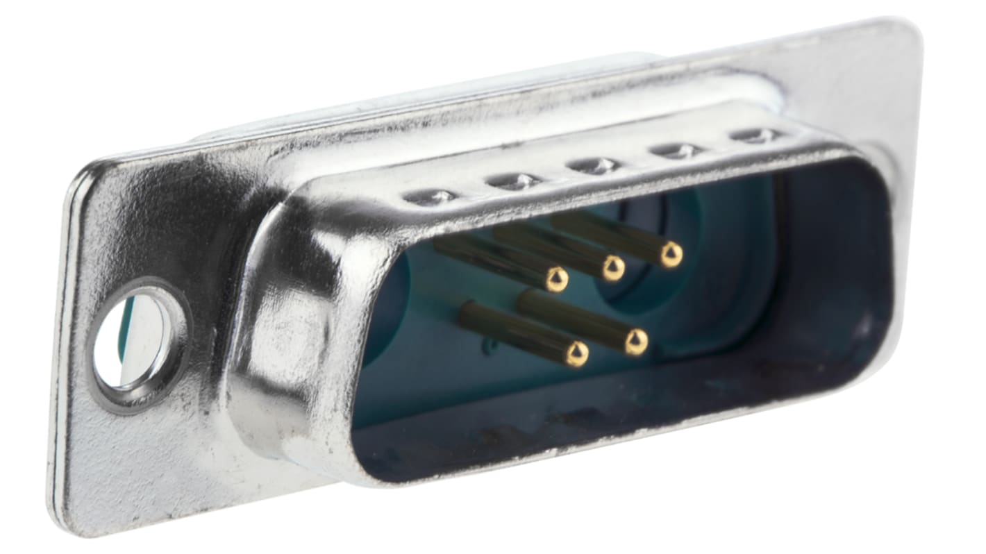 FCT from Molex FM 7 Way Panel Mount D-sub Connector Plug, 2.84mm Pitch